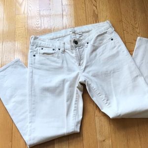 JCrew off white stretch denim